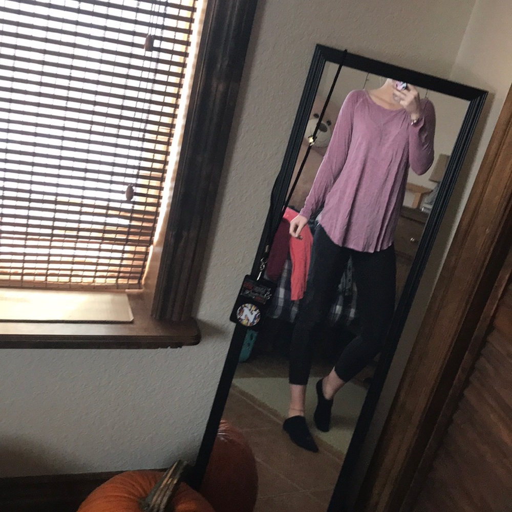 Dusty purple loose shirt